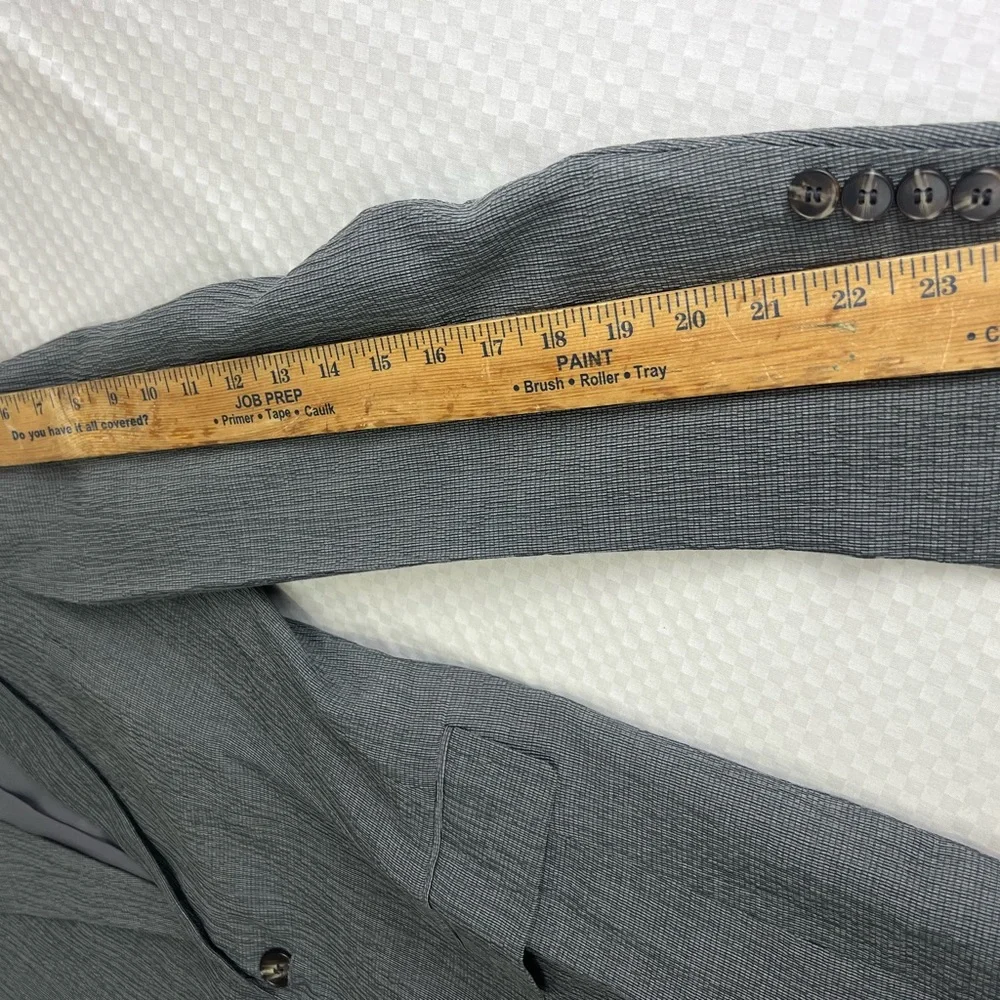Ween Charm Suit‎ Blazer Jacket Pants  Men Size SM Charcoal Gray 2 Pieces/ Charm